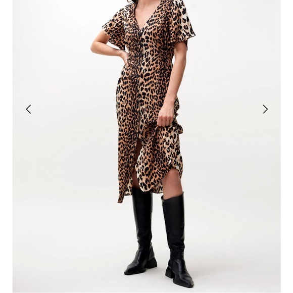 NWOT Catwalk Junkie Midi Leopard Dress - Picture 8 of 9